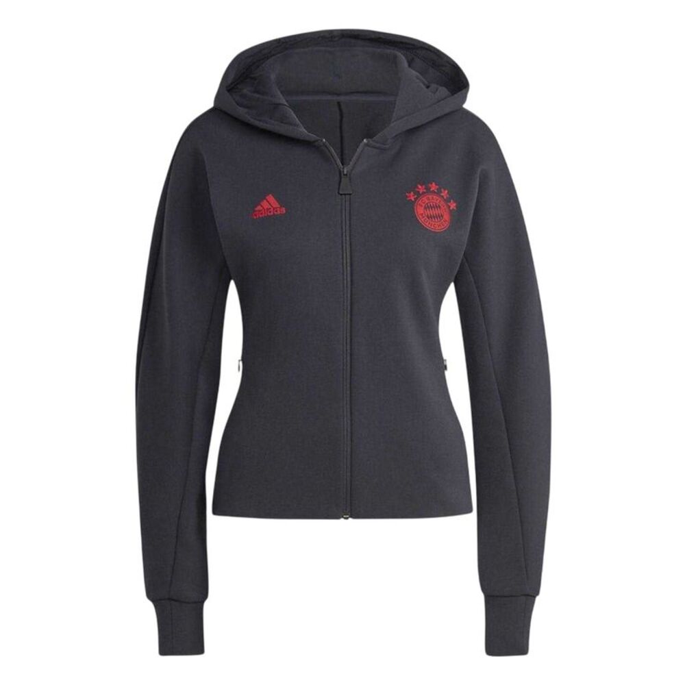 Adidas Womens/Ladies FC Bayern Munich Anthem Jacket / Gray
